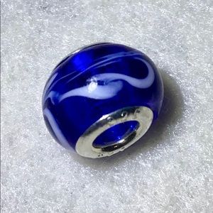 Glass bead charm for pandora bracelet